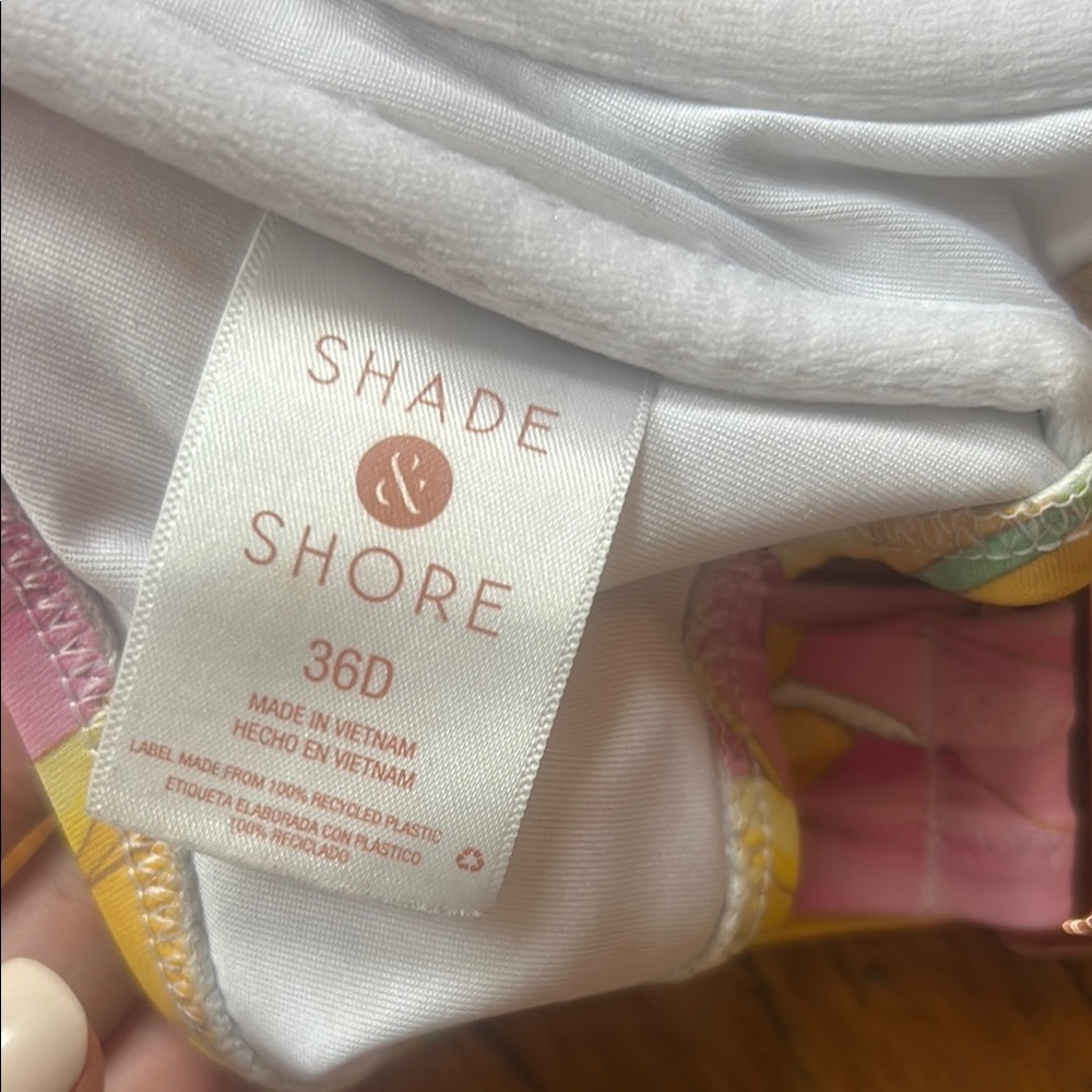 Floral Swim Top 36D - Picture 3 of 5